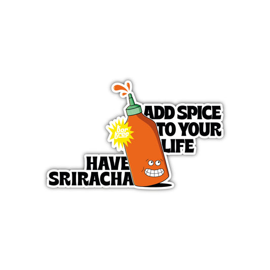 6 STICKERS SRIRACHA