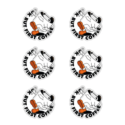 6 STICKERS COFFEE