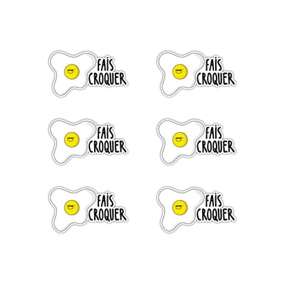 6 STICKERS EAZY EGG