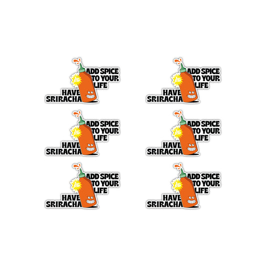 6 STICKERS SRIRACHA