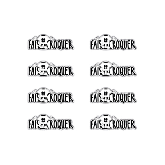 8 STICKERS FAIS CROQUER