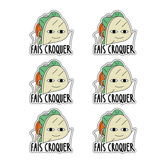 6 STICKERS KEBAB